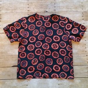 Oscar de la Renta expressions 100% silk top